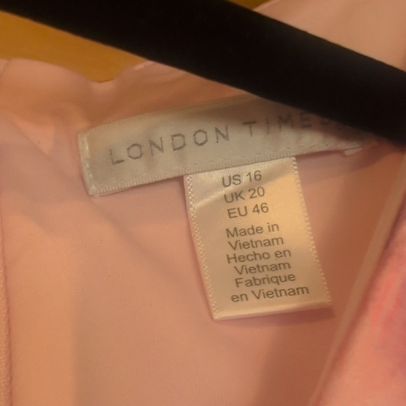 London Times Floral Midi Dress - Pink and Orange - Picture 2 of 10